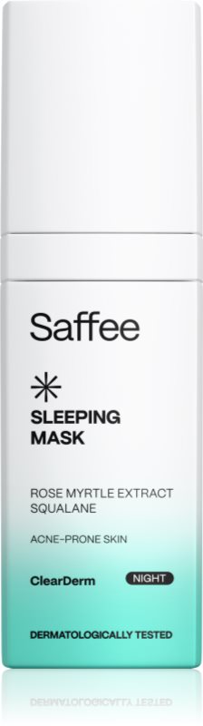 Saffee ClearDerm Sleeping Mask Masca de noapte pentru pielea problematica 30 ml