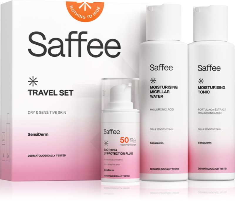 Saffee SensiDerm Travel Set Set de călătorii pentru piele uscata spre sensibila