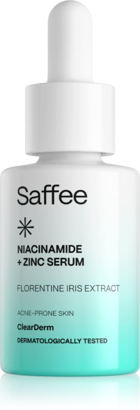 Saffee ClearDerm Niacinamide + Zinc Serum Ser matifiant pentru pori dilatati cu niacinamidă și zinc 30 ml