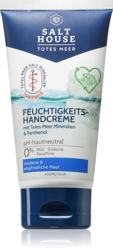 Salt House Dead Sea Moisturizing Hand Cream crema de maini hidratanta cu Panthenol 75 ml