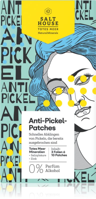 Salt House Natural Minerals Anti-pimple Patches plasturi pentru piele problematică impotriva acneei 30 buc