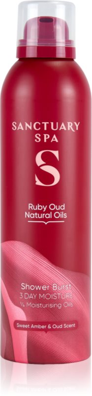 Sanctuary Spa Ruby Oud spumă pentru duș cu efect de nutritiv 200 ml