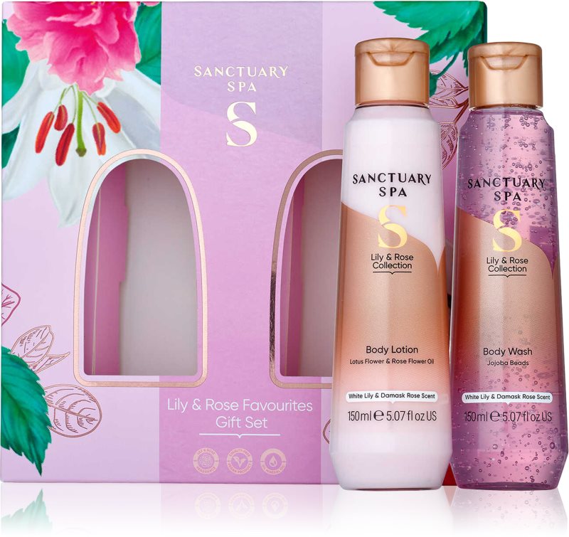Sanctuary Spa Lily & Rose Favourites set cadou pentru corp