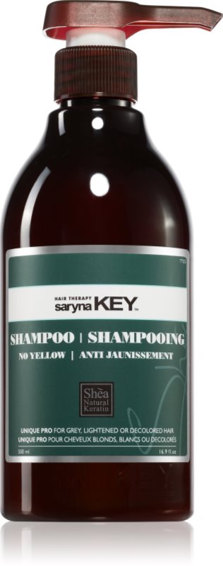 Saryna Key No Yellow șampon pentru neutralizarea tonurilor de galben unt de shea 500 ml