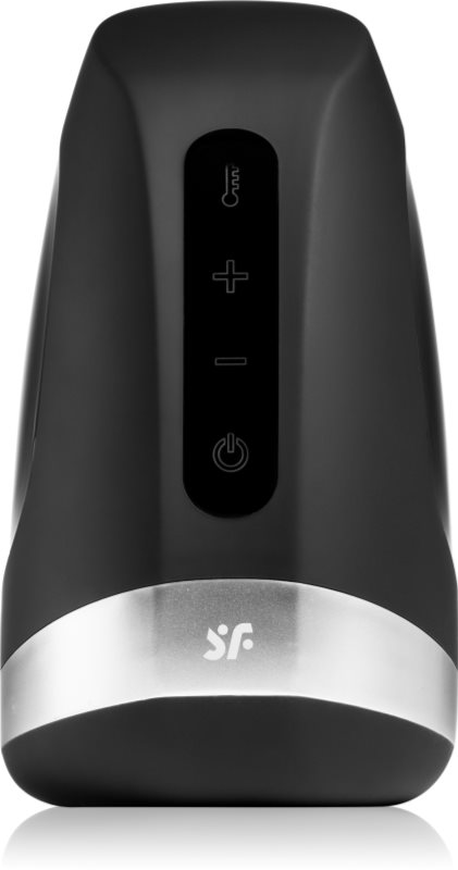 Satisfyer Men Heat vibration masturbator vibrator Black 14 cm