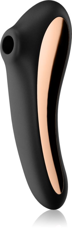 Satisfyer Dual KISS vibrator cu stimularea clitorisului Black 18,8 cm