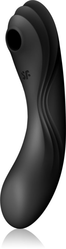 Satisfyer Curvy TRINITY 4 vibrator cu stimularea clitorisului black 17 cm
