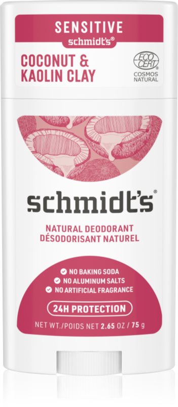 Schmidt's Coconut & Kaolin Clay deodorant stick 24 de ore 75 g