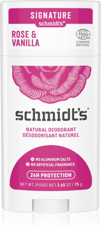 Schmidt's Rose + Vanilla deodorant stick 75 g