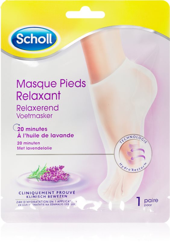 Scholl Pedimask™ Lavender masca regeneratoare pentru picioare sub formă de șosete 1 pereche