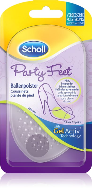Scholl GelActiv Party Feet inserții de hidrogel pentru picioare si pantofi 1 pereche