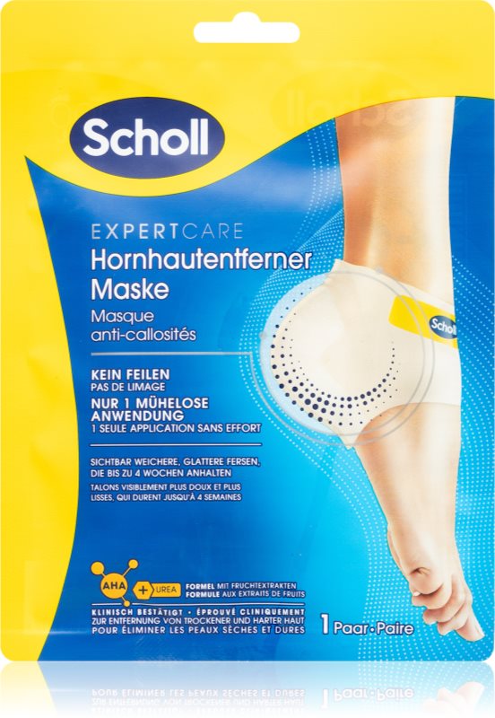 Scholl Pedimask™ Callus masca pentru exfoliere pentru calcai 1 buc