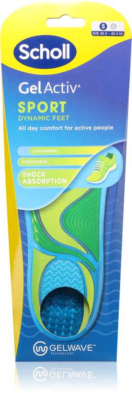Scholl GelActiv Sport pernute de gel pentru sportivi mărime EU 35.5 - 40.5 1 pereche