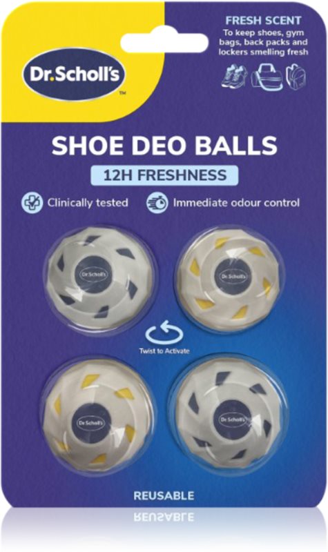 Scholl Dr. Scholl's 12 Hour Freshness bile deodorante pentru încălțăminte 4 buc