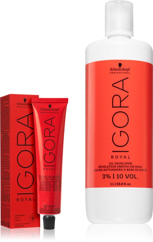 Schwarzkopf Professional IGORA Royal set în timpul vopsirii părului