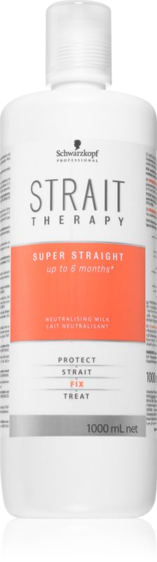 Schwarzkopf Professional STRAIT Therapy Neutralising Milk lapte pentru păr pentru fixare și formă 1000 ml