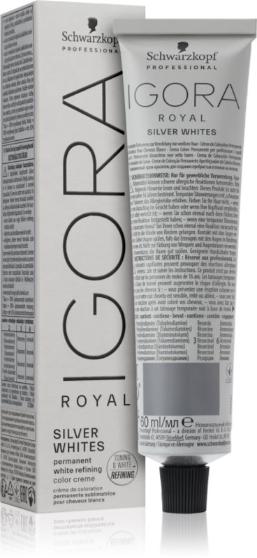 Schwarzkopf Professional IGORA Royal Absolutes SilverWhite Semipermanent colorant a părului de grizonat și alb