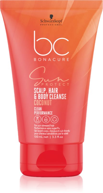 Schwarzkopf Professional BC Bonacure Sun Protect Scalp, Hair & Body Cleanse șampon pentru par si corp 100 ml