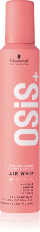Schwarzkopf Professional Osis+ Air Whip spumă de păr cu efect de întărire 200 ml