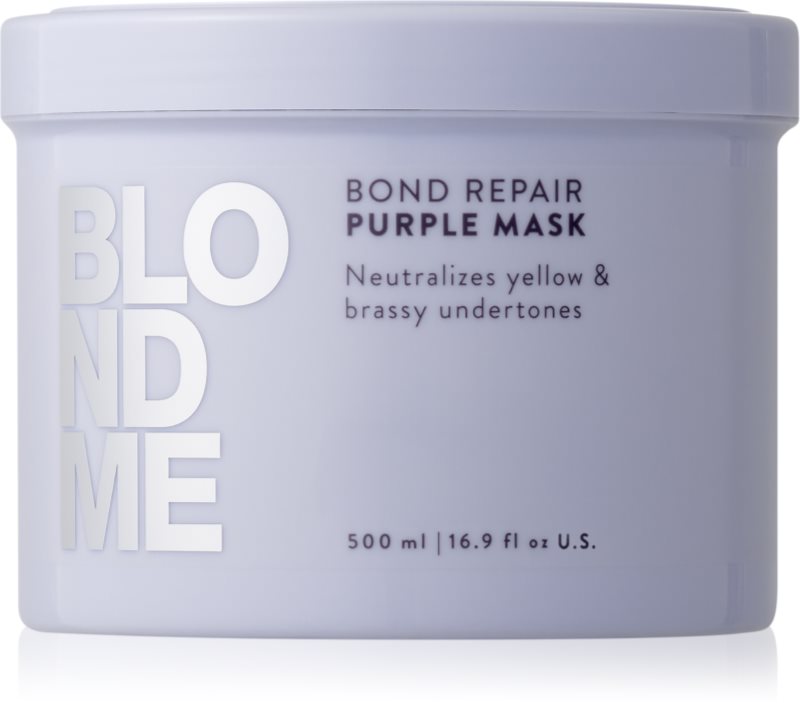 Schwarzkopf Professional Blondme Bond Repair Purple Mask Masca de par neutralizeaza tonurile de galben
