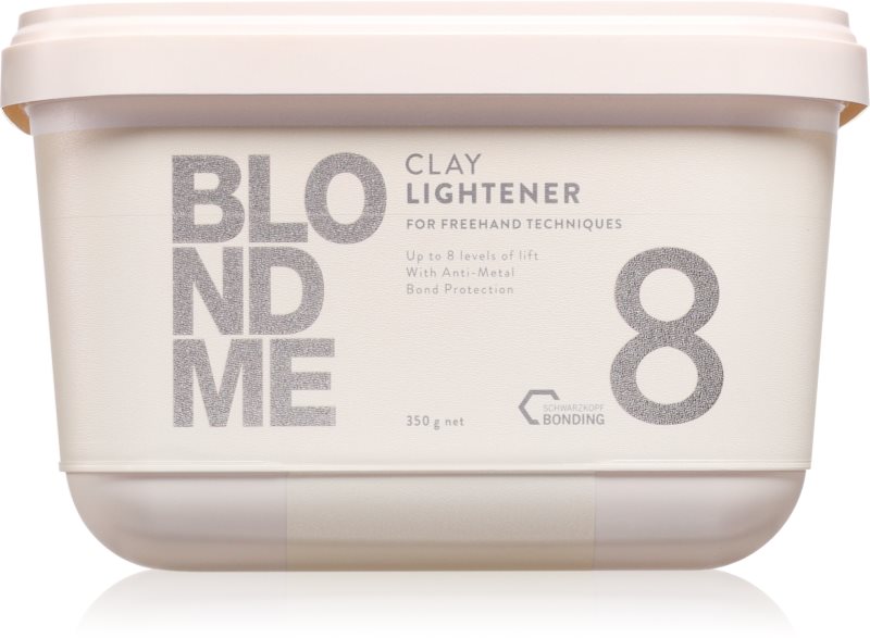Schwarzkopf Professional Blondme Clay Lightener 8 pudra decoloranta pentru par blond 350 g