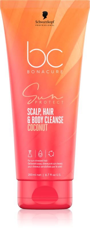 Schwarzkopf Professional BC Bonacure Sun Protect Scalp, Hair & Body Cleanse gel de duș 2 in 1