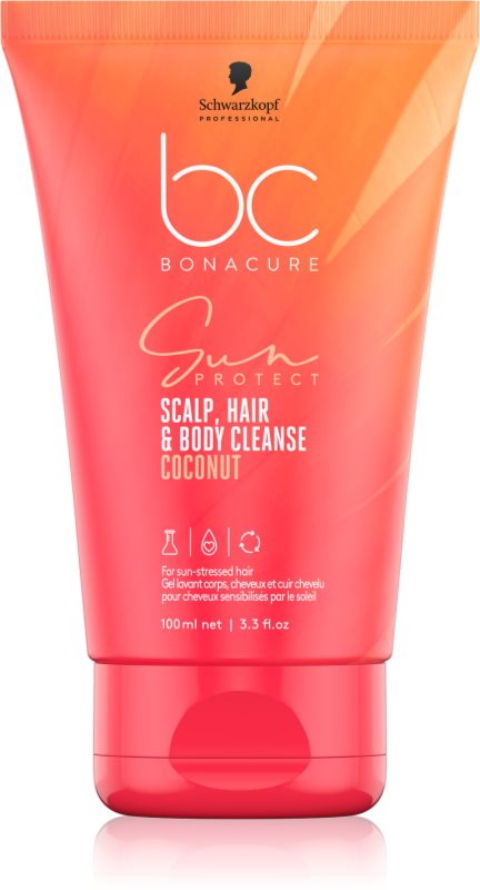 Schwarzkopf Professional BC Bonacure Sun Protect Scalp, Hair & Body Cleanse gel de duș 2 in 1
