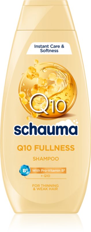 Schwarzkopf Schauma Q10 Fullness șampon pentru păr fin și subțire cu coenzima Q10 400 ml