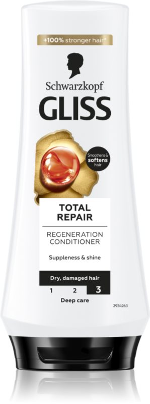 Schwarzkopf Gliss Total Repair Balsam intensiv cu efect regenerator balsam regenerant intensiv 200 ml