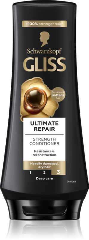 Schwarzkopf Gliss Ultimate Repair balsam pentru indreptare pentru păr uscat și deteriorat 200 ml