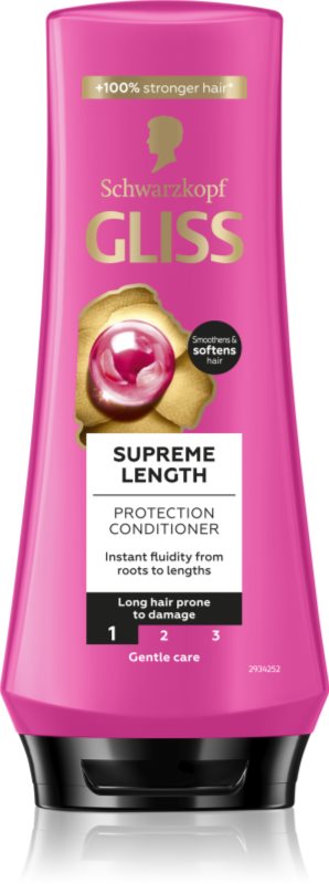 Schwarzkopf Gliss Supreme Length balsam protector pentru păr lung 200 ml