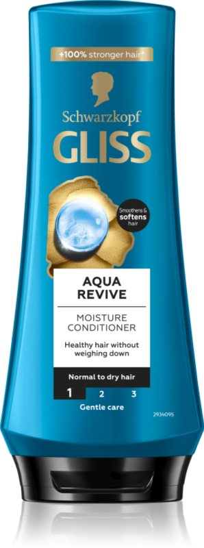 Schwarzkopf Gliss Aqua Revive balsam de păr pentru par normal spre uscat 200 ml