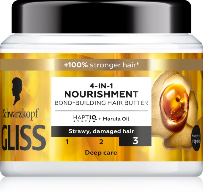 Schwarzkopf Gliss Oil Nutritive Masca intens hrănitoare pentru par deteriorat 400 ml