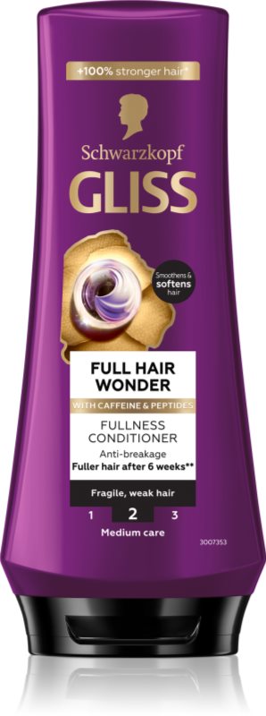 Schwarzkopf Gliss Full Hair Wonder balsam regenerator pentru par fragil 200 ml