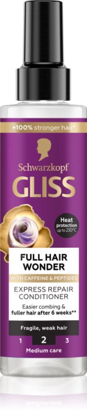Schwarzkopf Gliss Full Hair Wonder balsam pentru regenerarea părului pentru par deteriorat 200 ml