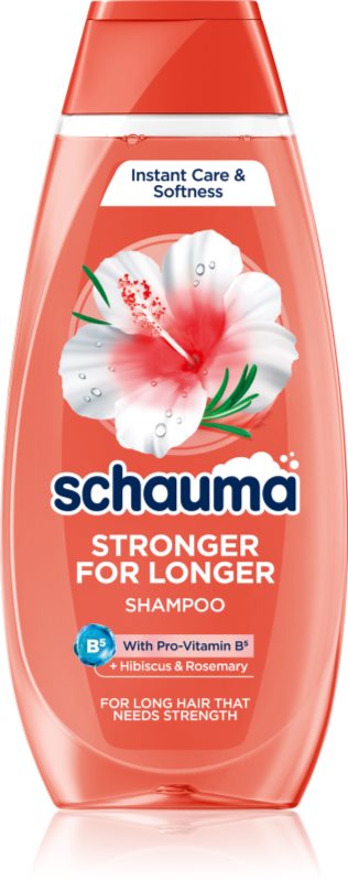 Schwarzkopf Schauma Stronger For Longer Hair sampon fortifiant pentru păr lung Hibiscus & Rosemary 400 ml