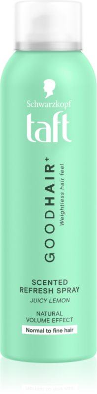 Schwarzkopf Taft Good Hair Spray revigorant pentru par fin si normal parfum Juicy Lemon 150 ml