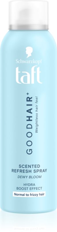 Schwarzkopf Taft Good Hair Spray revigorant pentru părul pleoștit și electrizat parfum Dewy Bloom 150 ml