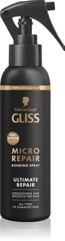 Schwarzkopf Gliss Ultimate Repair spray pentru protecția termică a părului pentru par deteriorat 150 ml