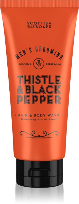 Scottish Fine Soaps Thistle & Black Pepper gel de duș pentru barbati 200 ml