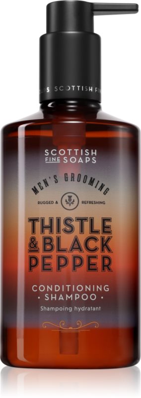 Scottish Fine Soaps Thistle & Black Pepper șampon pentru barbati 300 ml