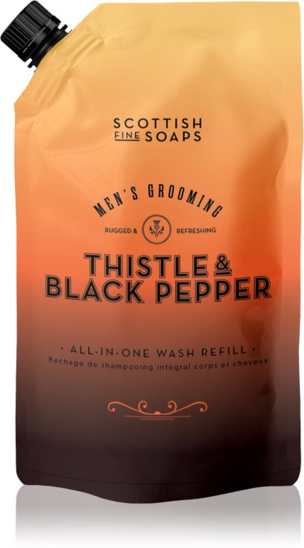 Scottish Fine Soaps Thistle & Black Pepper săpun lichid rezervă 1200 ml