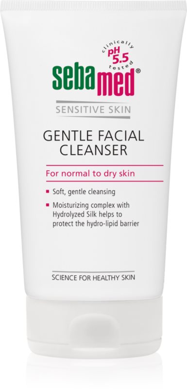 Sebamed Sensitive Skin Lotiune pentru spalare cu efect catifelant faciale 150 ml