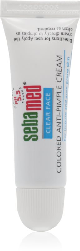 Sebamed Clear Face Colored Anti-Pimple Cream crema tonifianta impotriva acneei 10 ml