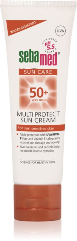 Sebamed Sun Care Multi Protect lotiune pentru bronzat SPF 50+ 75 ml