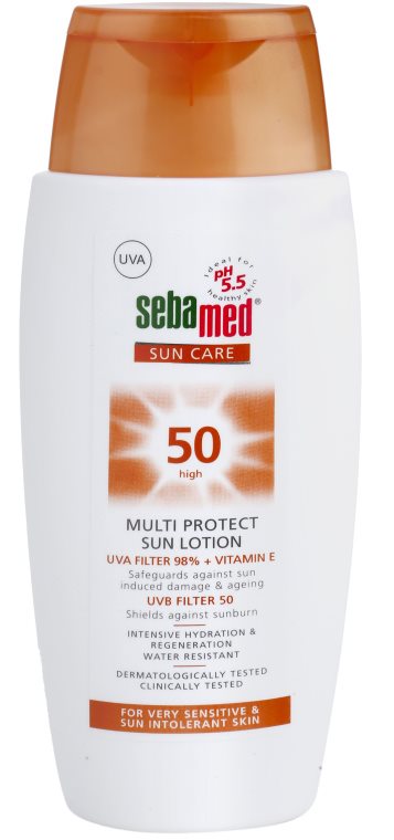 Sebamed Sun Care Multi Protect loțiune pentru plaja SPF 50 150 ml