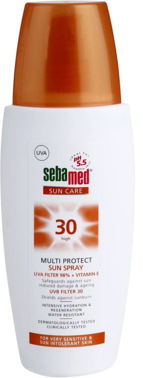 Sebamed Sun Care Multi Protect Sun Spray spray solar pentru piele sensibila SPF 30 150 ml