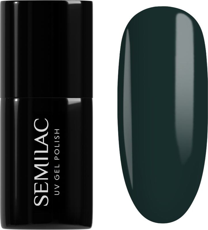 Semilac UV Hybrid Into Her Tenderness lac de unghii sub forma de gel culoare 422 Deep Forest Green 7 ml