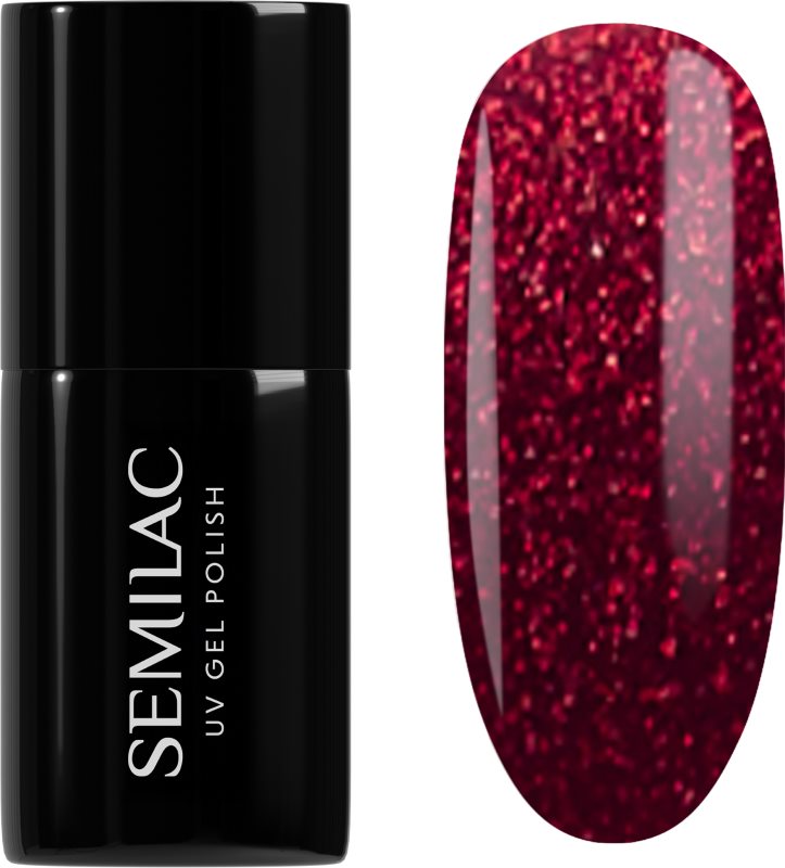 Semilac UV Hybrid Winter Wonderland lac de unghii sub forma de gel culoare 955 Holly Berry Red 7 ml