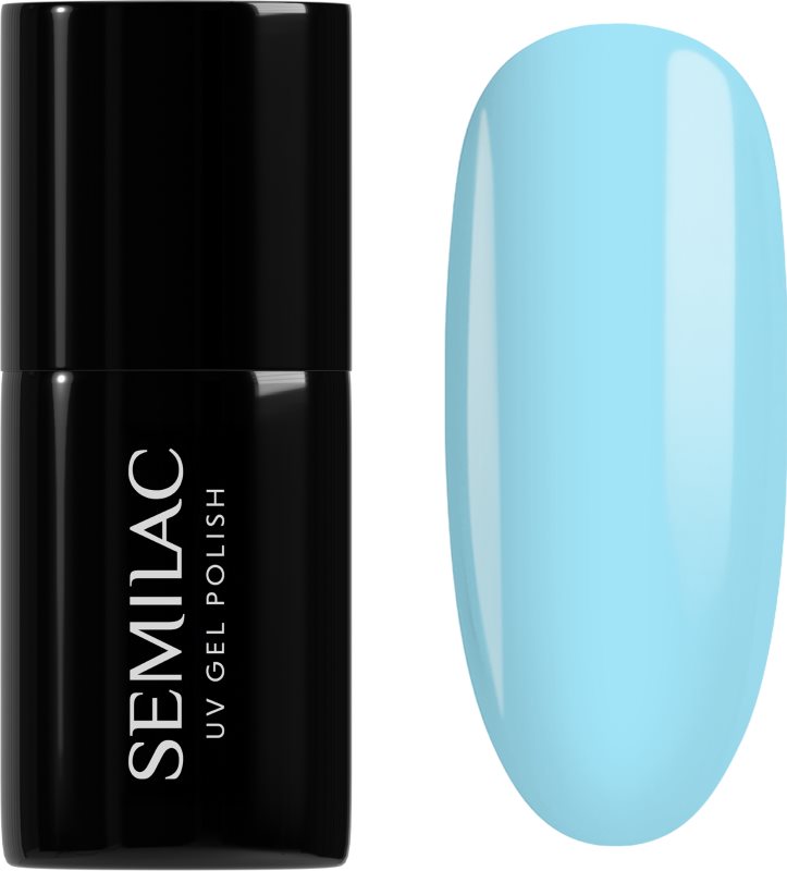 Semilac UV Hybrid One Touch Pastels lac de unghii sub forma de gel culoare 974 Bubbly Blue 7 ml